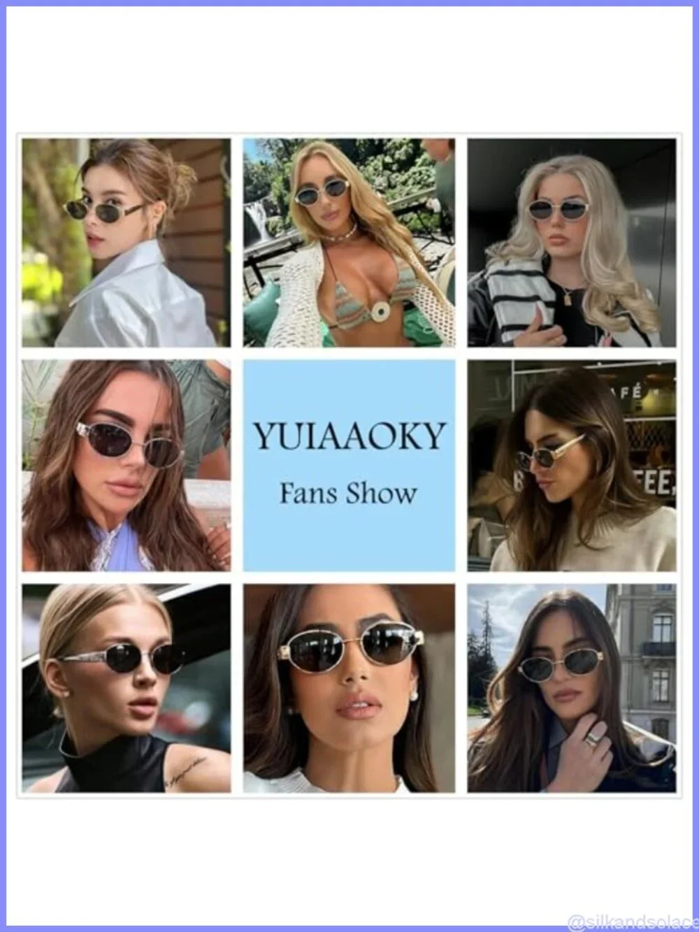 Retro Oval Sunglasses for Women Men Trendy Designer Metal Frame 90s